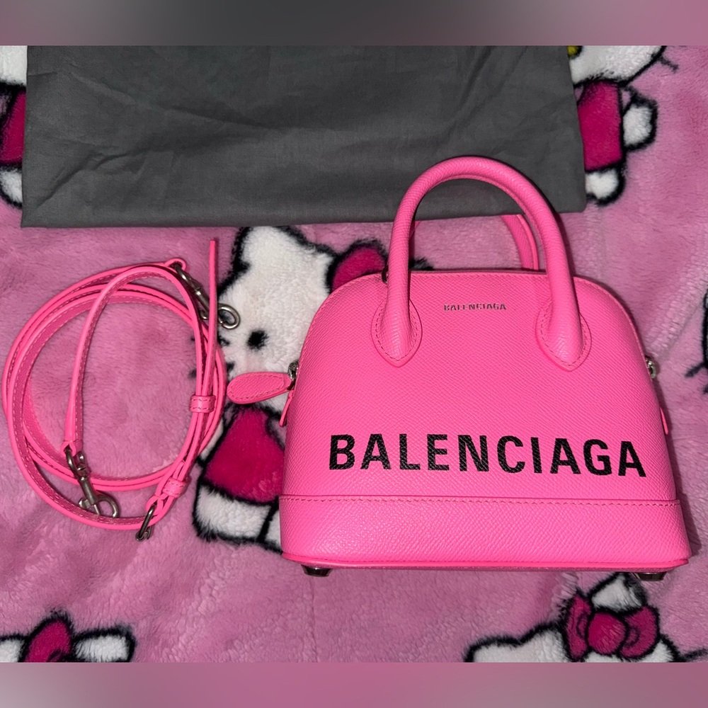 Pink Balenciaga Ville XXS Bag